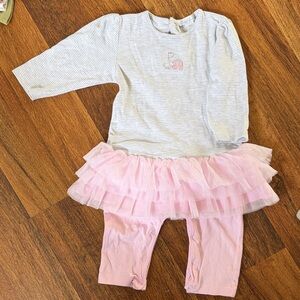 Kissy Kissy Pink and White Striped One Piece